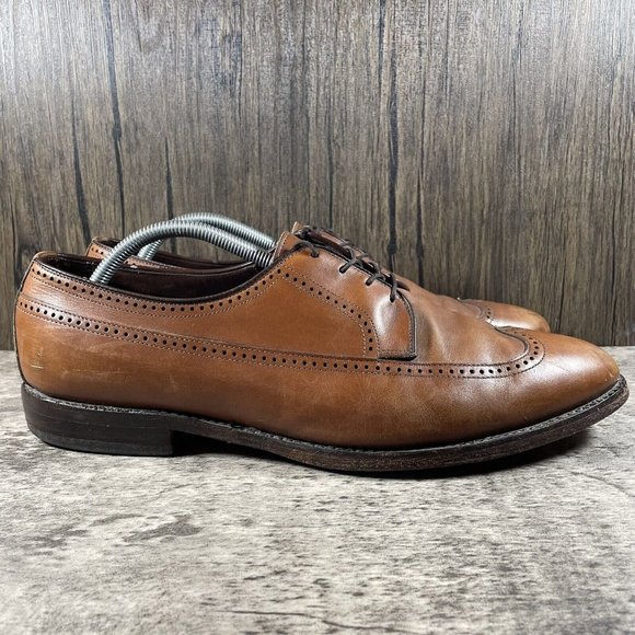 Allen Edmonds Richmond Walnut Brown Wingtip Longwing Shoes Men’s Size 12 D main image 9